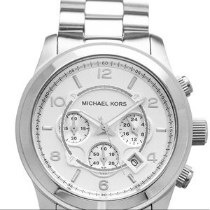 Michael Kors Silver Oversized Runway Watch